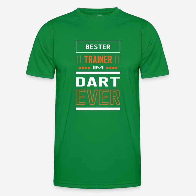 Bester Dart Trainer Darttrainer Training Männer Funktions-T-Shirt