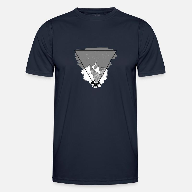 Mountains Triangle Snow Men's Functional T-Shirt