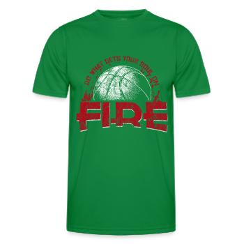 Basketball Spruch - Männer Funktions-T-Shirt - Kelly Green - Vorne - AI Model Male 178 dark (178cm)