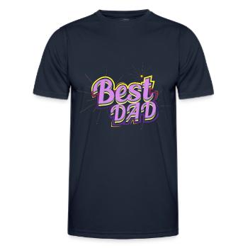 Father's Father's Day - Men's Functional T-Shirt - navy - Front - AI Model Male 178 dark (178cm)