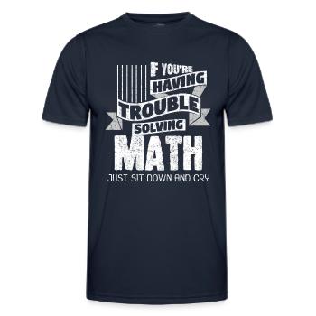 Mathématiques Drôle - T-shirt sport Homme - bleu marine - Devant - AI Model Male 178 dark (178cm)