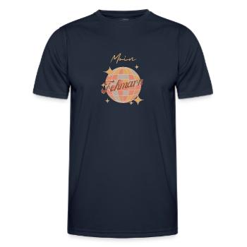 Moin Fehmarn Île de la mer Baltique Vacances Rétro Vintage - T-shirt sport Homme - bleu marine - Devant - AI Model Male 178 dark (178cm)