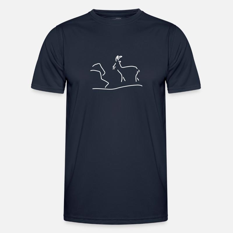 ziege oder steinbock - Männer Funktions-T-Shirt - Navy