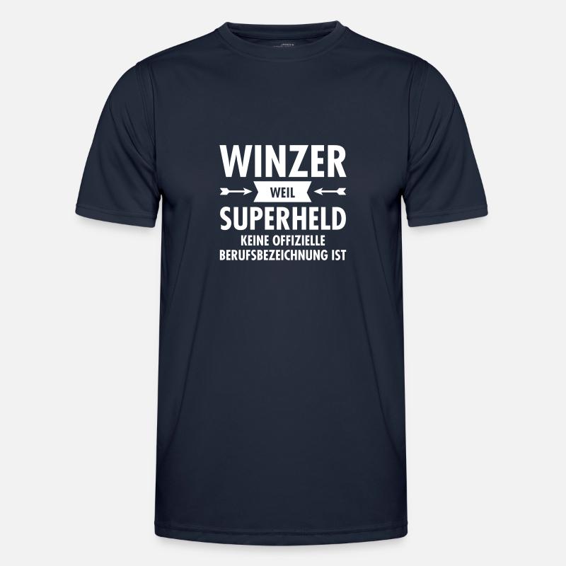 Winzer - Superheld Männer Funktions-T-Shirt