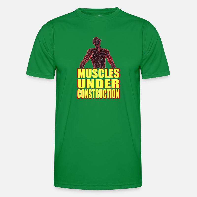 muscles under construction Men's Functional T-Shirt