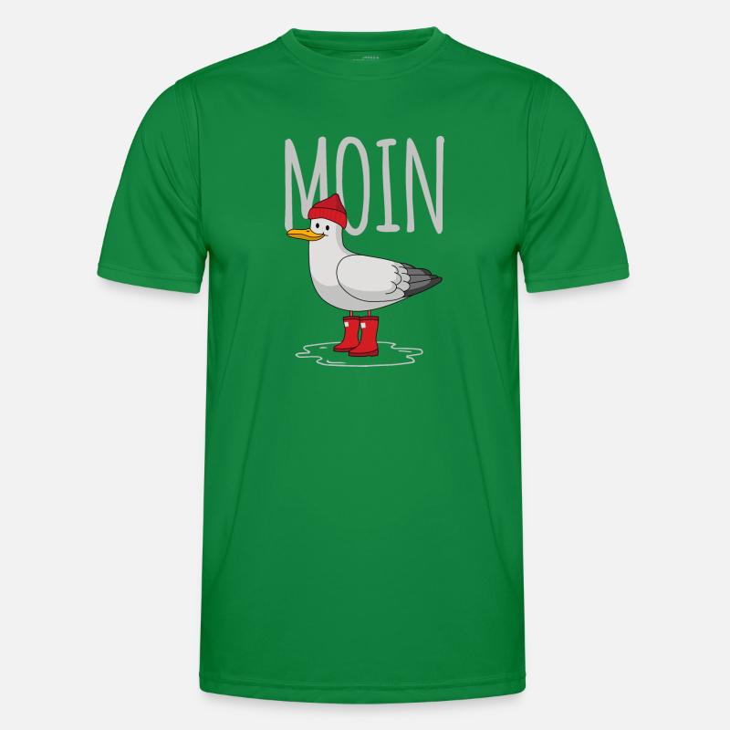 Moin Möwe Männer Funktions-T-Shirt