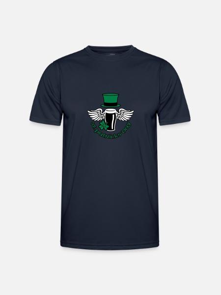 st_patricks_beer - Men's Functional T-Shirt - navy