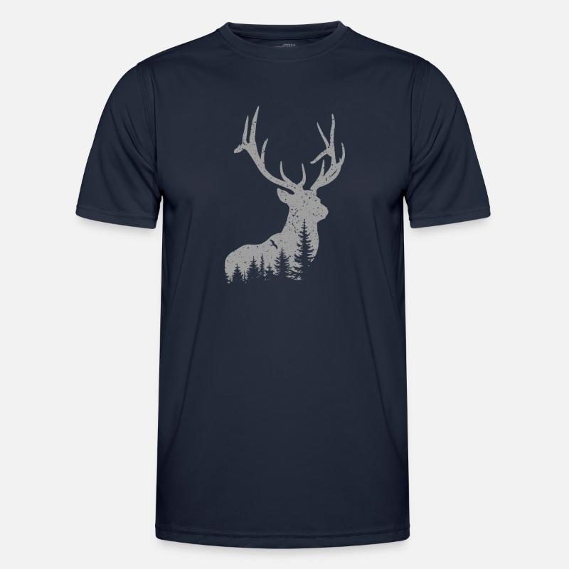 Hirsch Männer Funktions-T-Shirt