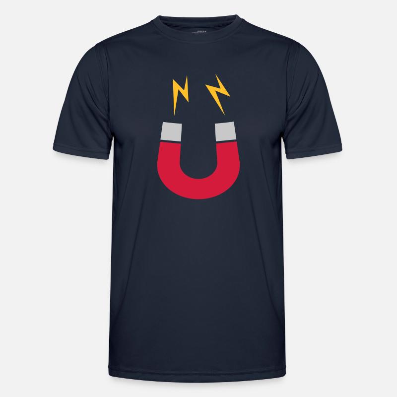 Magnet logo flashes funny Men's Functional T-Shirt