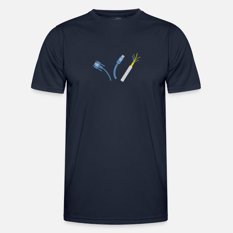 Electric wire Men's Functional T-Shirt