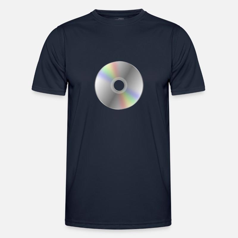 Retro DVD / CD Nostalgie Männer Funktions-T-Shirt