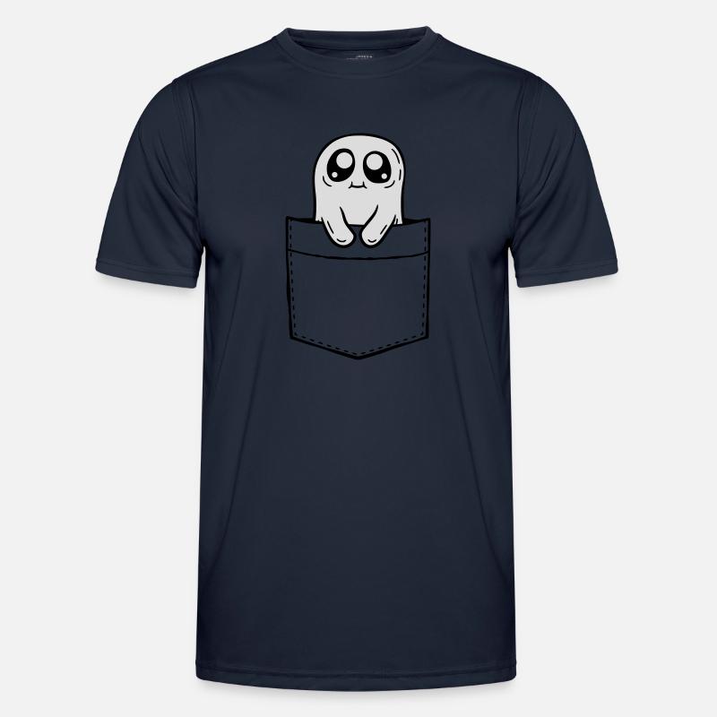 Chest pocket ghost take comic Men's Functional T-Shirt