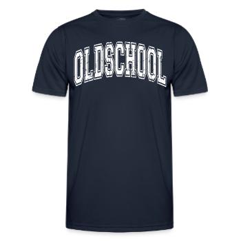 Old school - Men's Functional T-Shirt - navy - Front - AI Model Male 178 dark (178cm)