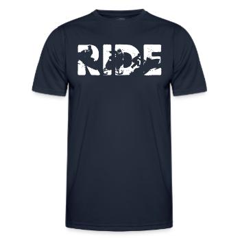 Schneemobilfahrt Neuheit Schneemobilfahren Grafikgeschenke - Männer Funktions-T-Shirt - Navy - Vorne - AI Model Male 178 dark (178cm)