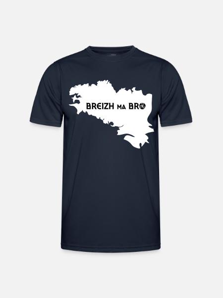 BREIZH MA BRO - Men's Functional T-Shirt - navy