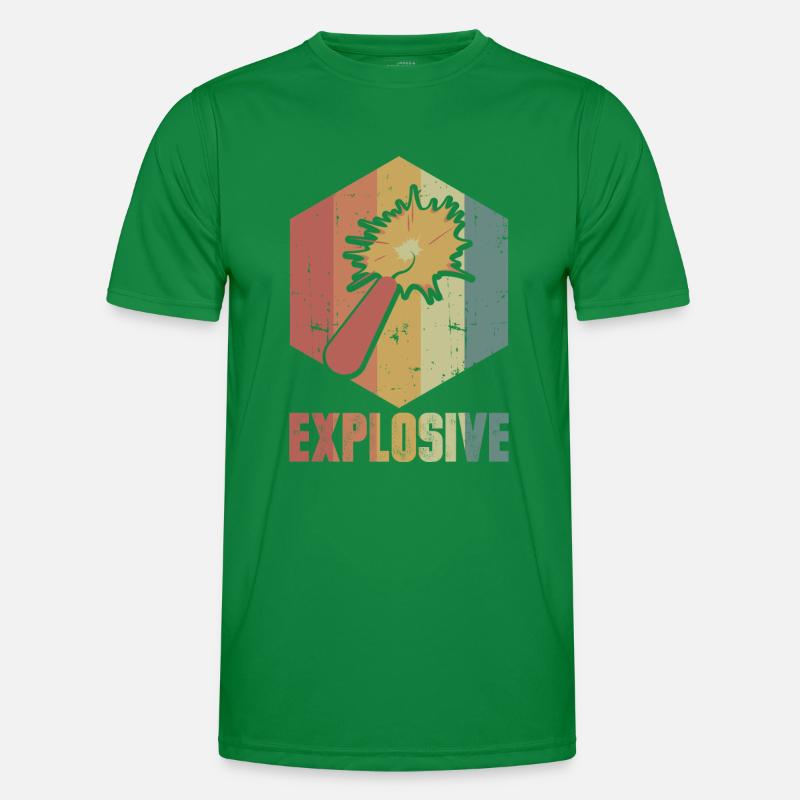 Dynamit Explosion Retro Cooles Geschenk Männer Funktions-T-Shirt