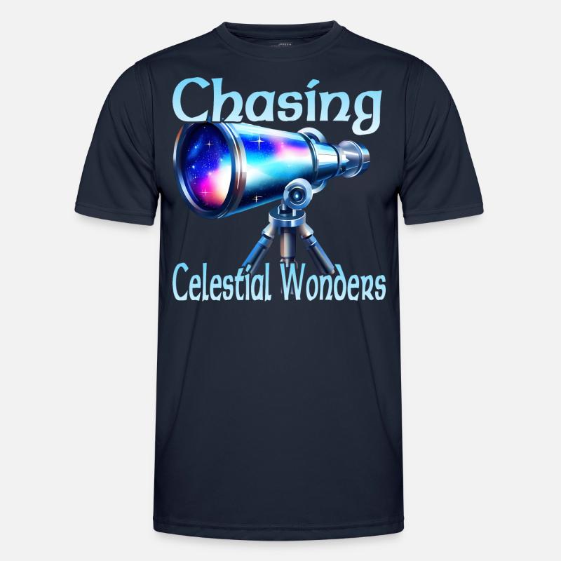 Chasing Celestial Wonders - Männer Funktions-T-Shirt - Navy