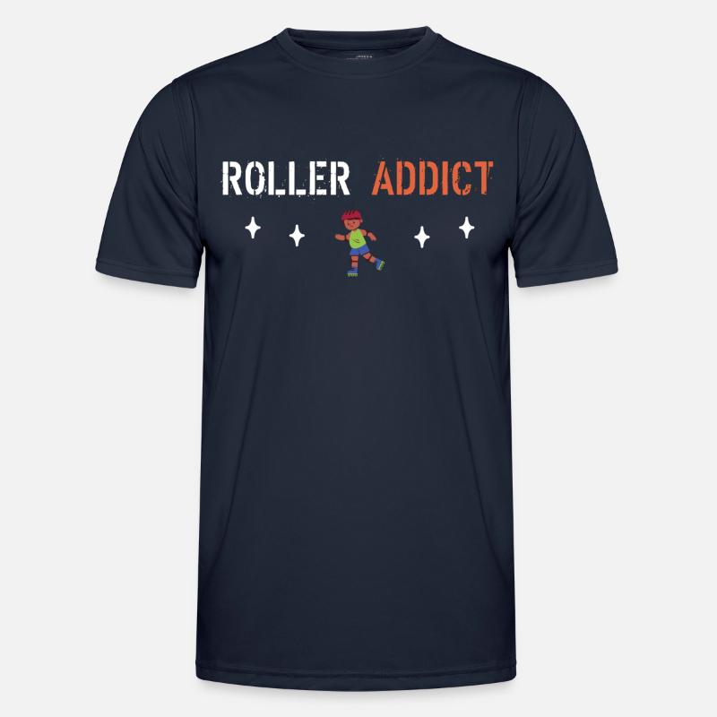 Roller-Süchtiger - Männer Funktions-T-Shirt - Navy