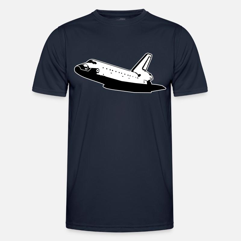 Space Shuttle (keine Embleme) - Männer Funktions-T-Shirt - Navy