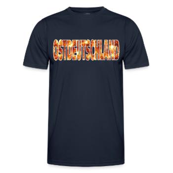 Ostdeutschland - Männer Funktions-T-Shirt - Navy - Vorne - AI Model Male 178 dark (178cm)