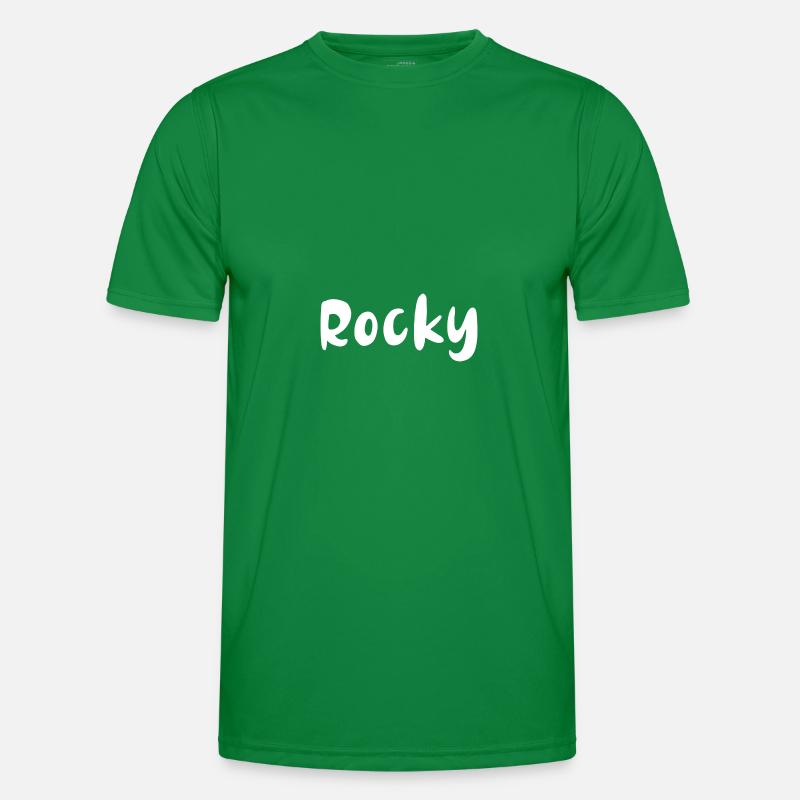 Name, font,white,rocky Men's Functional T-Shirt