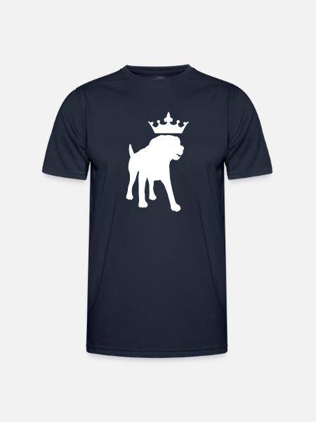 Dog Hund - Männer Funktions-T-Shirt - Navy