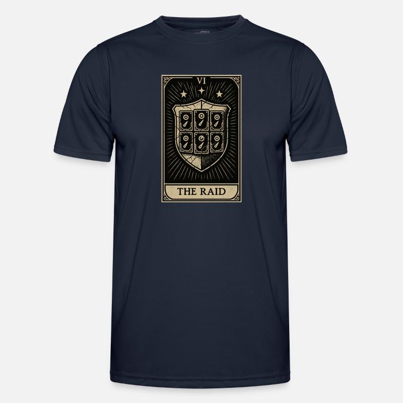 Tarot Datahoarding: The RAID Shield - Men's Functional T-Shirt - navy