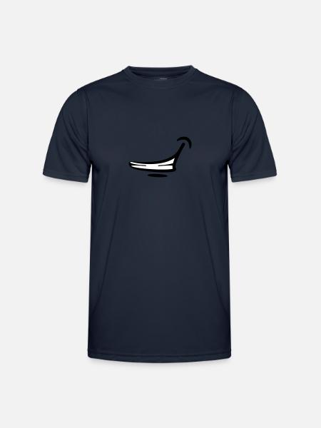 mund grinsen - Männer Funktions-T-Shirt - Navy