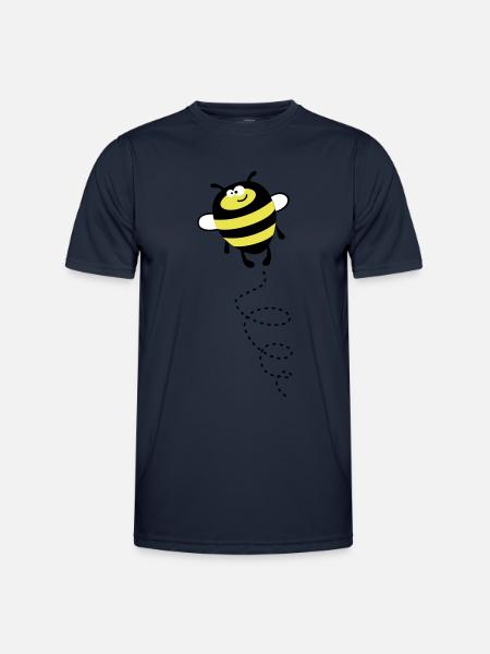 Biene – Hummel – Bienchen - Männer Funktions-T-Shirt - Navy