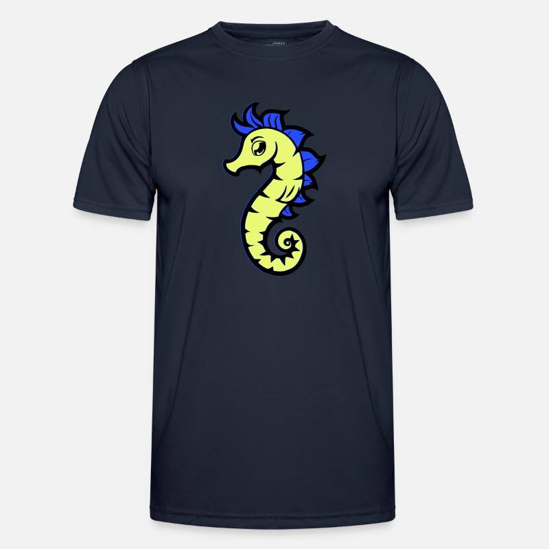 seepferd seepferdchen comic - Männer Funktions-T-Shirt - Navy