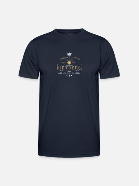 Rietberg Stadt - Männer Funktions-T-Shirt - Navy