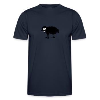 Schwarzes Schaf - Männer Funktions-T-Shirt - Navy - Vorne - AI Model Male 178 dark (178cm)