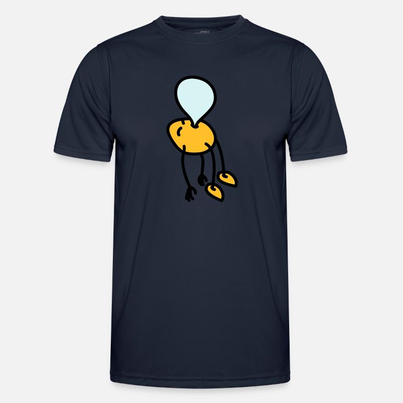 chewing_gum_man - Männer Funktions-T-Shirt - Navy