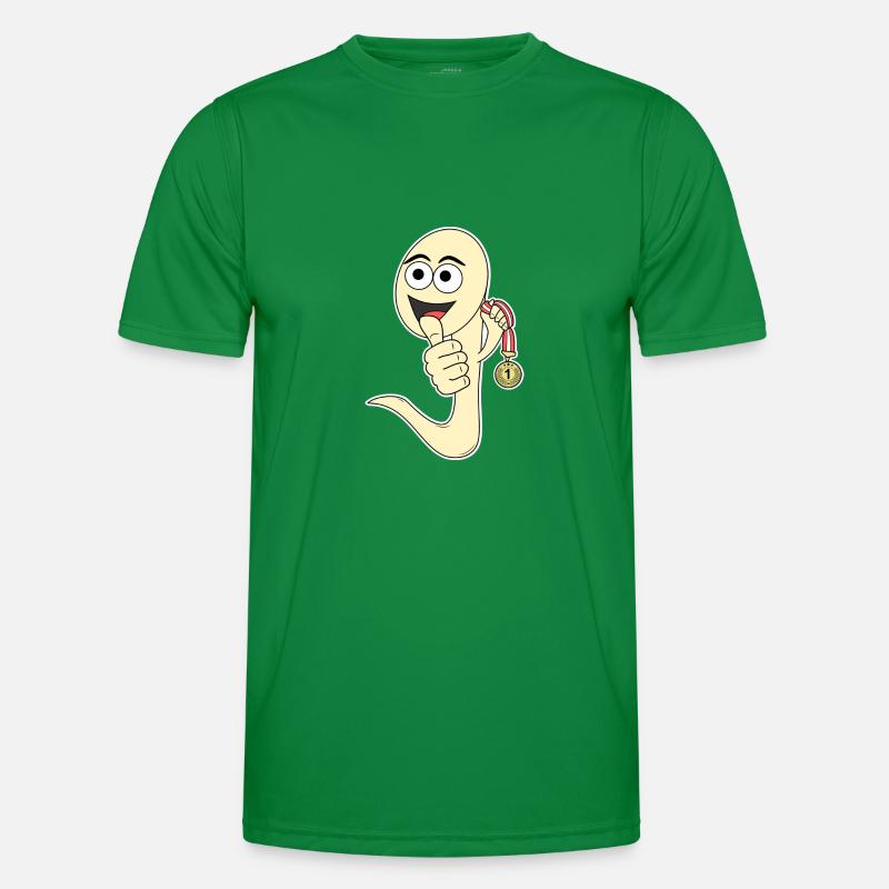 Sieger Sperma lustig Nummer 1 Männer Funktions-T-Shirt