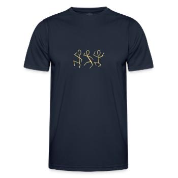 3 danseurs - T-shirt sport Homme - bleu marine - Devant - AI Model Male 178 dark (178cm)