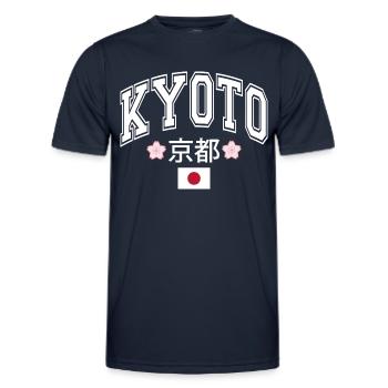 Kyoto - T-shirt sport Homme - bleu marine - Devant - AI Model Male 178 dark (178cm)