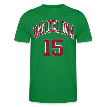 Barcelona 15 - Men's Functional T-Shirt - kelly green - Front - AI Model Male 178 dark (178cm)