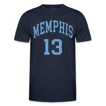 Memphis 13 - Männer Funktions-T-Shirt - Navy - Vorne - AI Model Male 178 dark (178cm)