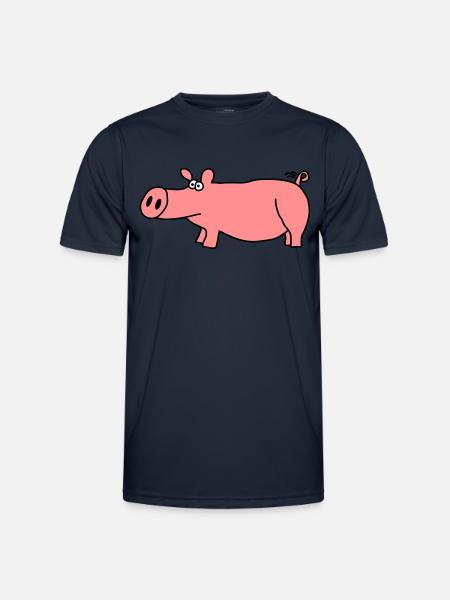 Pig - Men's Functional T-Shirt - navy