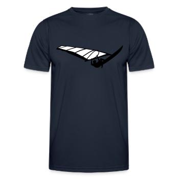 Parc éolien - T-shirt sport Homme - bleu marine - Devant - AI Model Male 178 dark (178cm)
