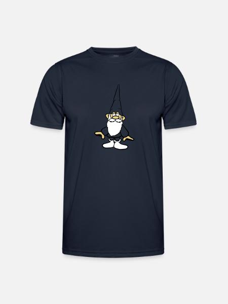 Dwarf cool belt - Men's Functional T-Shirt - navy
