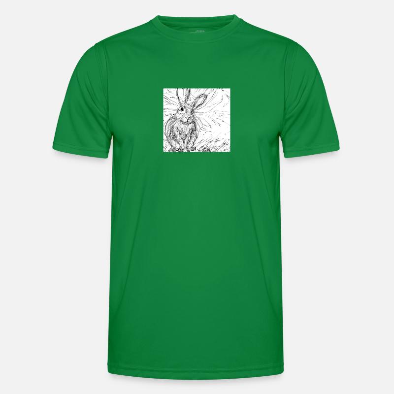 Drawn hare Men's Functional T-Shirt