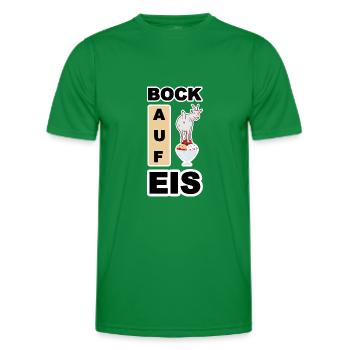 Glace, bouc de glace - T-shirt sport Homme - vert - Devant - AI Model Male 178 dark (178cm)