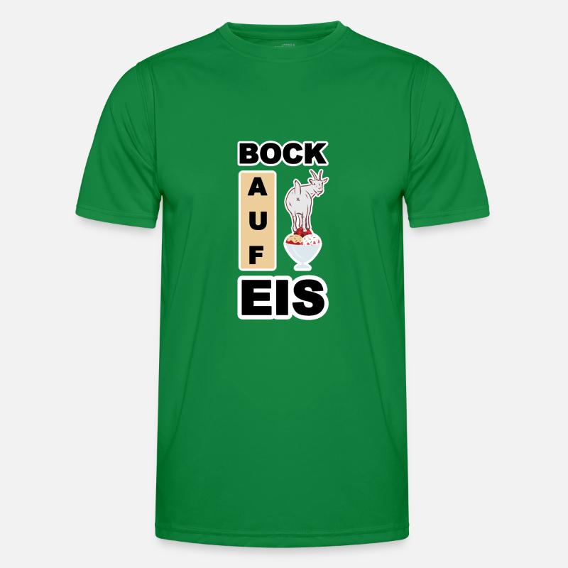 Eis, Bock auf Eis Männer Funktions-T-Shirt
