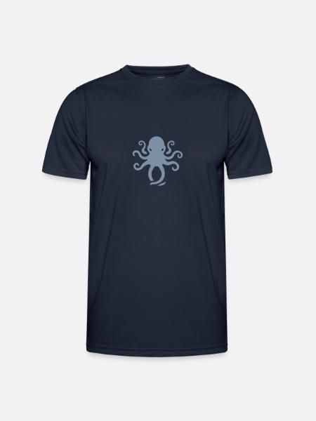 Octo Mad Logo - Men's Functional T-Shirt - navy
