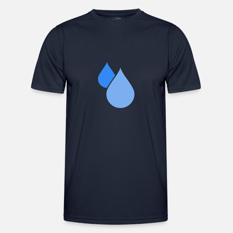 Wassertropfen Männer Funktions-T-Shirt