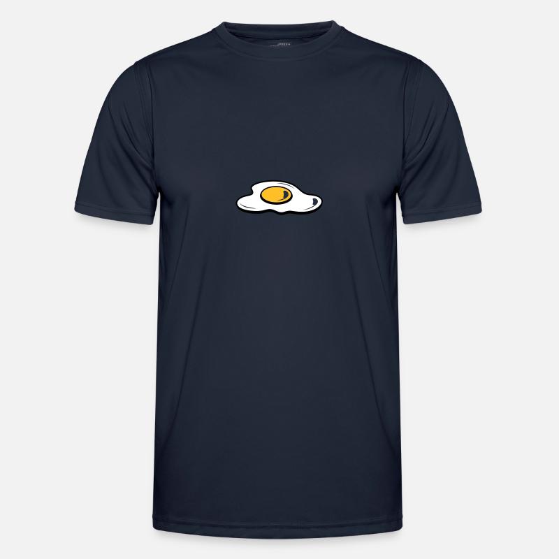 A fried egg - Men's Functional T-Shirt - navy