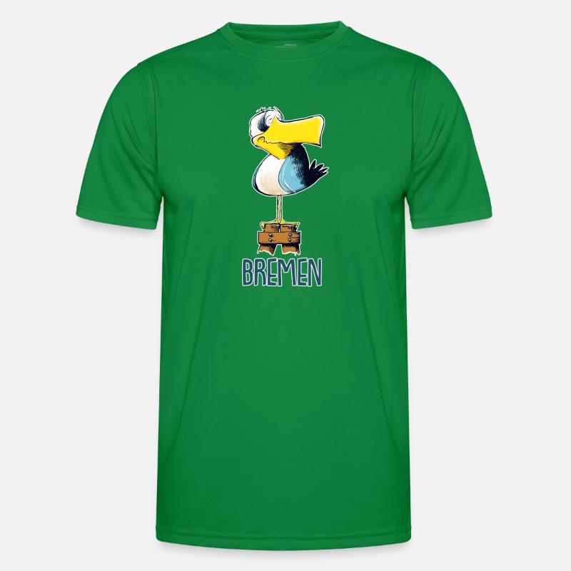 drôle de Moewe de Brême T-shirt sport Homme