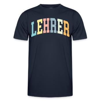 Lehrer - Männer Funktions-T-Shirt - Navy - Vorne - AI Model Male 178 dark (178cm)