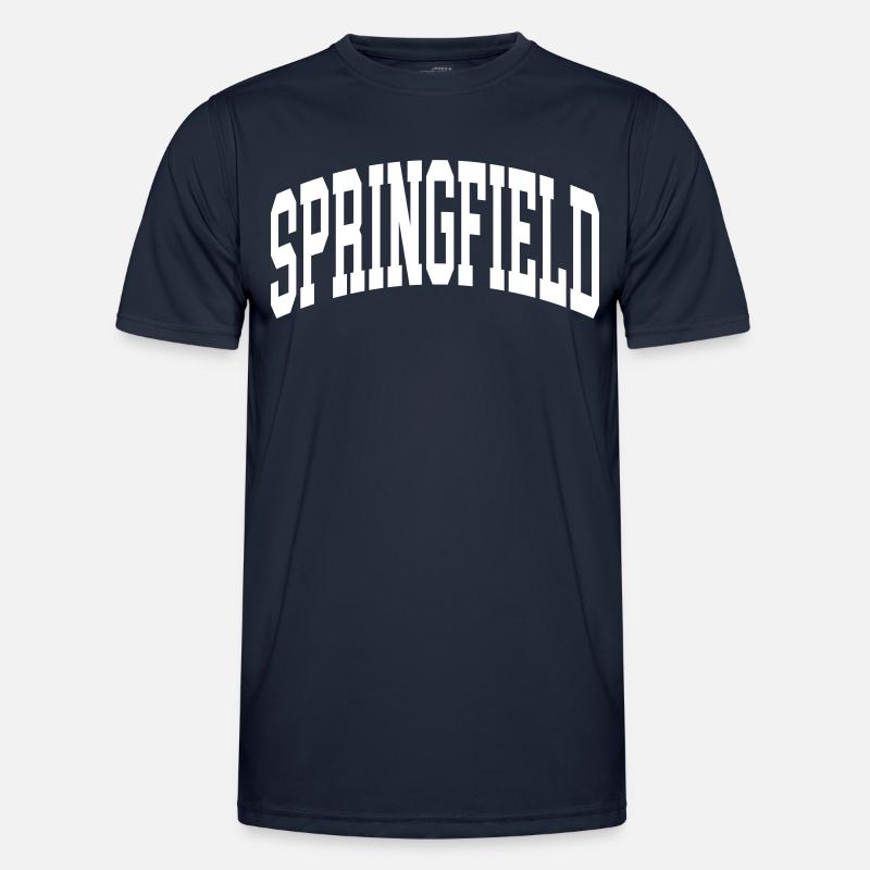 Springfield - Funksjons-T-skjorte for menn - marine